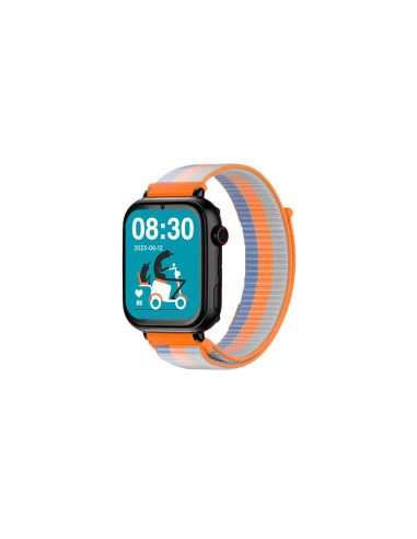 SmartWatch SaveFamily Reloj GPS SaveWatch Plus Negro Correa Tela Acid Orange