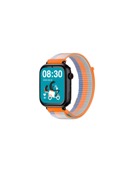 SmartWatch SaveFamily Reloj GPS SaveWatch Plus Negro Correa Tela Acid Orange