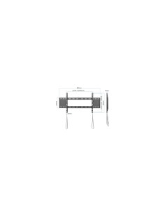 iggual SPTV86 Soporte TV pared Fijo 43"-90" 80kg 2