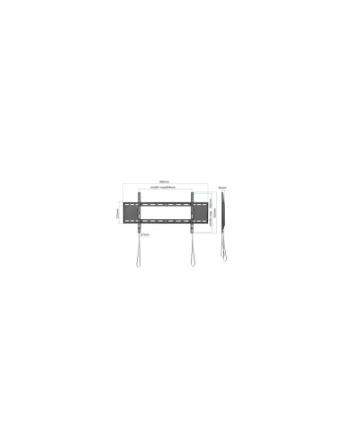 iggual SPTV86 Soporte TV pared Fijo 43"-90" 80kg