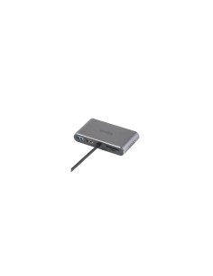 iggual Hub C 8 en 1 2xHDMI 2xUSB 2xSD RJ45 PD100W 2