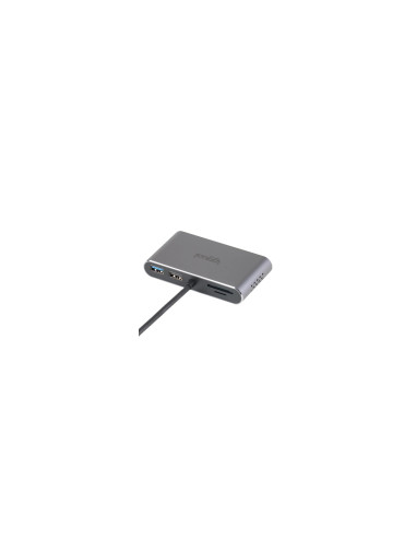 iggual Hub C 8 en 1 2xHDMI 2xUSB 2xSD RJ45 PD100W