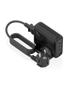 AISENS Cargador Sobremesa GaN 140W, 3x USB-C PD3.1 QC4.0 QC5.0, 1x