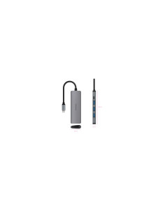 Nanocable Hub USB-C 5 en 1, Conversor USB-C 3.1 a 3xUSB-A 3.0 + USB-C 2