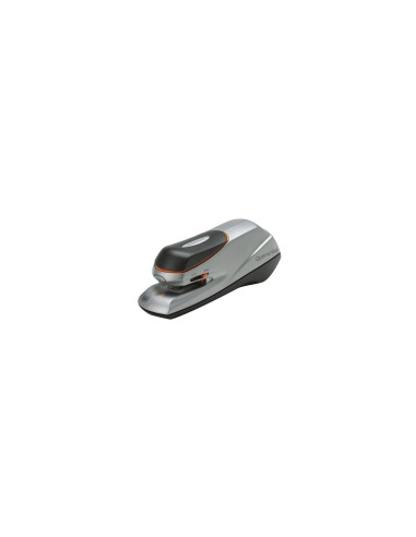 Rexel Grapadora Optima Grip eléctrica plateada/negra