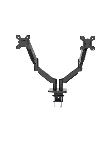 CoolBox Soporte de brazos neumáticos para dos monitores M02D