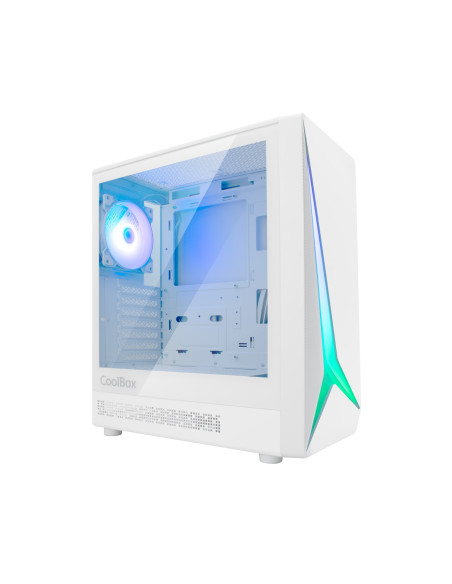 CoolBox GAMING CAJA ATX GA450 STARLIGHT WHITE ARGB USB-C 3.2 GEN1 SIN