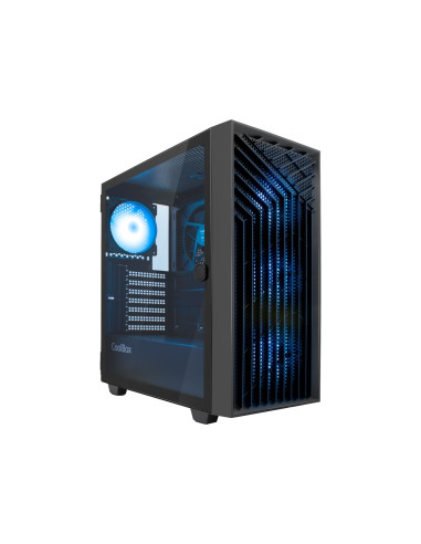 CoolBox GAMING CAJA ATX GA300 GRIDLINE ARGB BLACK USB-C 3.2 GEN1 SIN