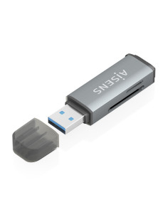 AISENS Lector De Tarjetas SD, Micro SD, MMC, Rs-MMC, MMC Micro,