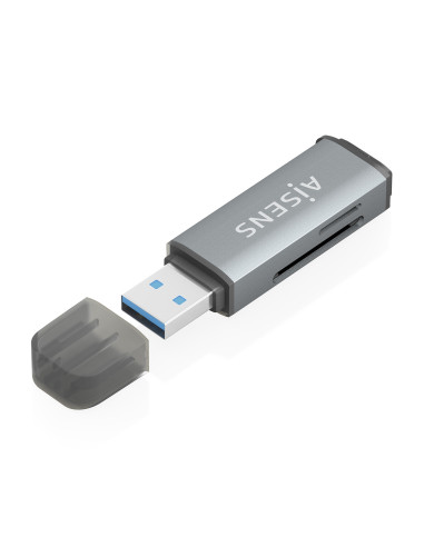 AISENS Lector De Tarjetas SD, Micro SD, MMC, Rs-MMC, MMC Micro,