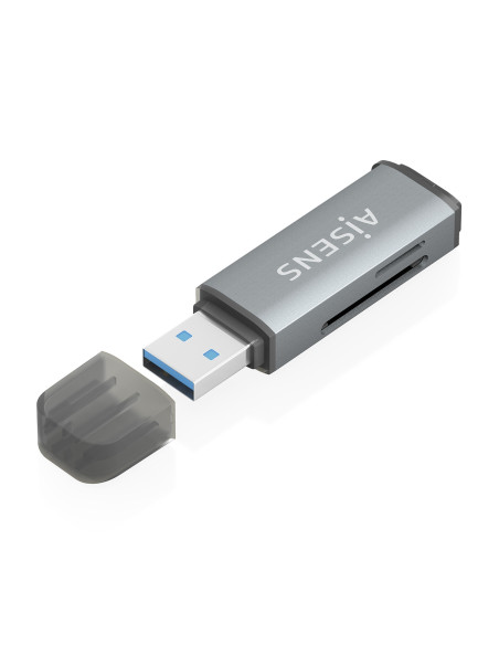 AISENS Lector De Tarjetas SD, Micro SD, MMC, Rs-MMC, MMC Micro,