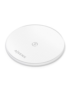 AISENS Cargador Inalambrico USB-C 15W Para Movil, Blanco
