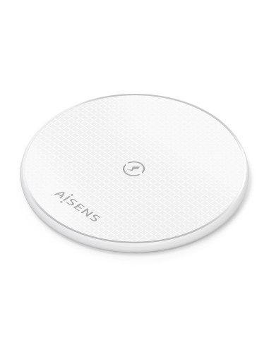 AISENS Cargador Inalambrico USB-C 15W Para Movil, Blanco
