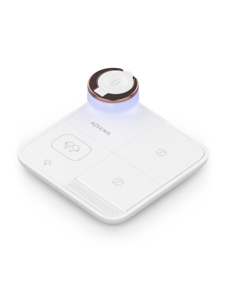 AISENS Cargador Inalambrico USB-C 4 en 1 De 15W Para Movil, Apple