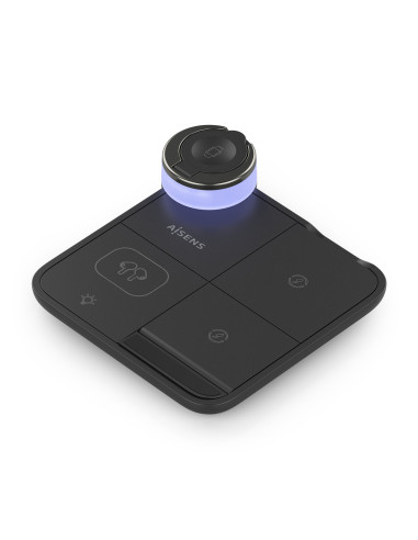 AISENS Cargador Inalambrico USB-C 4 en 1 De 15W Para Movil, Apple