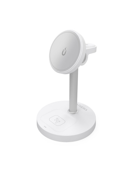 AISENS Cargador Inalambrico USB-C 3 en 1 De 15W Para Movil, Apple