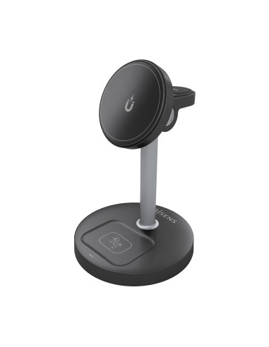 AISENS Cargador Inalambrico USB-C 4 en 1 De 15W Para Movil, Apple