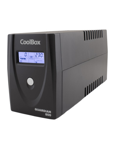 CoolBox SAI GUARDIAN3 LCD 800VA 480W 2 SCHUKOS + SOFTWARE