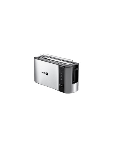 Fagor Bigtoast Steel 6 2 rebanada(s) 1000 W Negro, Acero inoxidable