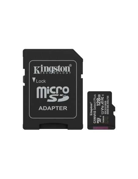 Kingston Technology 128GB microSDXC Canvas Select Plus Gen3 150MB/s