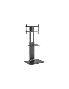 AISENS Soporte de Suelo con Bandeja DVD para Monitor/TV 50kg de