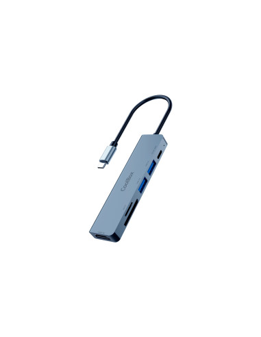 CoolBox MINIDOCK C61 ALUMINIO USB-C A HDMI 4K/2xUSB-A/USB-C