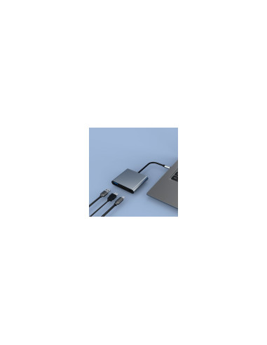 CoolBox MINIDOCK C31 ALUMINIO USB-C A HDMI 4K/USB-A/USB-C 3.2 GEN1
