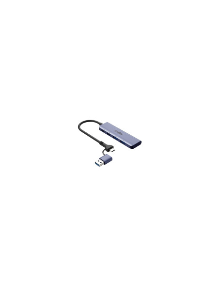 CoolBox HUB4 LITE USB-C/A 4 PUERTOS 2USB-C Y 2USB-A 3.2 GEN1 ALUMINIO