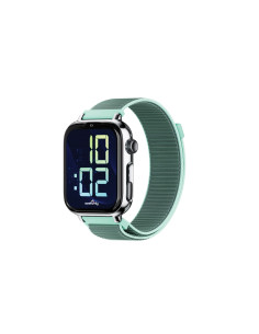 SaveFamily SaveWatch Plus 2 Reloj Inteligente para niños 4G Esfera Plata correa Tela Ocean