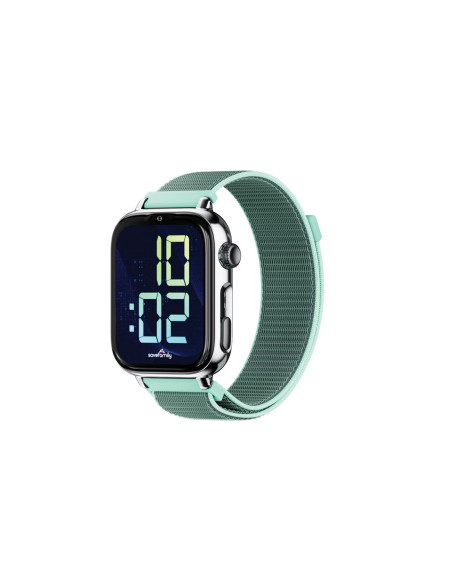 SaveFamily SaveWatch Plus 2 Reloj Inteligente para niños 4G Esfera Plata correa Tela Ocean