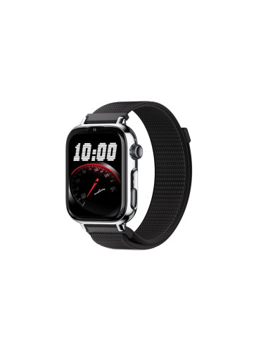 SaveFamily SaveWatch Plus 2 Reloj Inteligente para niños 4G Esfera Plata correa Tela Negra
