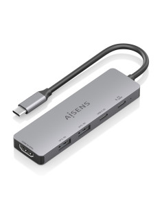 AISENS USB-C Dock 5 en 1, USB-C a 1xHDMI 2xUSB-A 1xUSB-C 1xUSB-C PD,