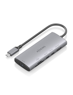 AISENS USB-C Dock 6 en 1, USB-C a 1xHDMI, 1xUSB-A 10G, 2xUSB-C 10G,
