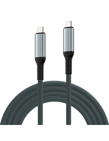Ewent EC1072 cable USB USB4 Gen 3x2 2 m USB C 40 Gbit/s 240 W Negro