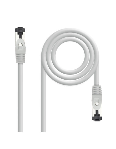 Nanocable Cable de Red Latiguillo Cat.8.1 2GHz LSZH SSTP AWG26, Gris,