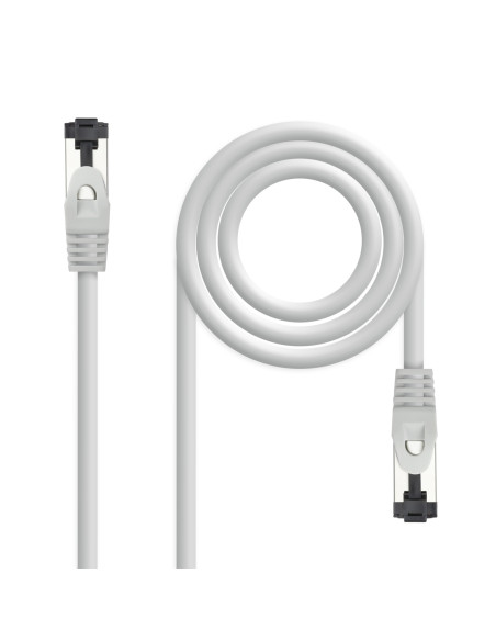 Nanocable Cable de Red Latiguillo Cat.8.1 2GHz LSZH SSTP AWG26, Gris,