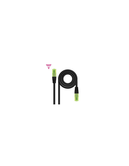 Nanocable Cable de Red Latiguillo RJ45 CAT.6 UTP AWG26 CCA, Negro, 25