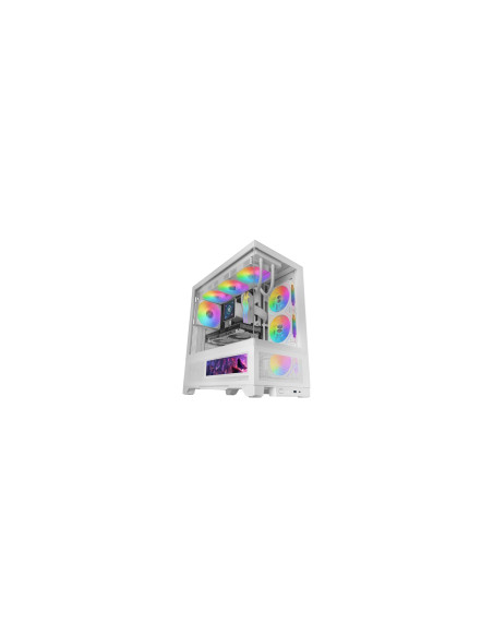 Mars Gaming MCLCDXW carcasa de ordenador Midi Tower Blanco