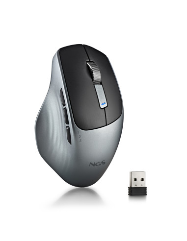 NGS LUSH-RB ratón Oficina mano derecha RF inalámbrico Óptico 1600 DPI