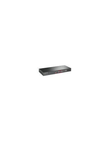 Mercusys 16-PORT 10/100MBPS+ 2-PORT GB RCK 16-PORT POE+ No administrado Fast Ethernet (10/100) Energía sobre Ethernet (PoE) Negr