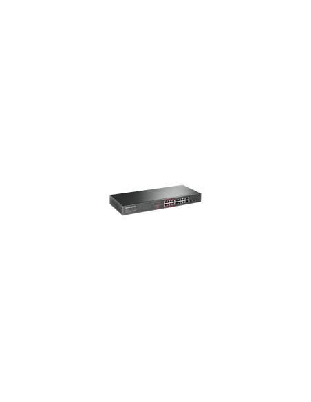 Mercusys 16-PORT 10/100MBPS+ 2-PORT GB RCK 16-PORT POE+ No administrado Fast Ethernet (10/100) Energía sobre Ethernet (PoE) Negr