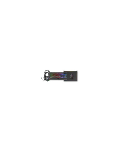 Mars Gaming MCP124PRO, Combo Gaming 4en1, Teclado RGB H-Mech con