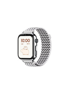 SaveFamily SaveWatch Plus 2 Reloj Inteligente para niños 4G Esfera Plateada correa Tela Zig Zag