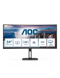 AOC V5 CU34V5C/BK pantalla para PC 86,4 cm (34") 3440 x 1440 Pixeles