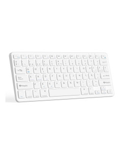Ikrea WG7113 Teclado Inalámbrico con Bluetooth Blanco