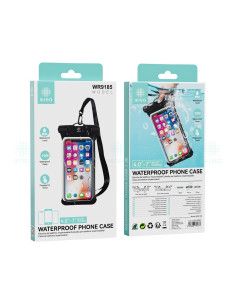 Ikrea WR9185 Funda Con Correa Impermeable para Móvil 4" a 7" IPX8 Negra