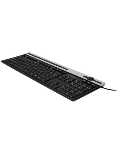 UNYKAch A 2930 teclado Hogar USB QWERTY Negro, Plata