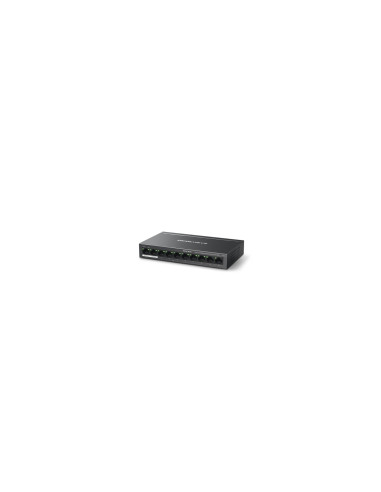 Mercusys MS110P switch Gestionado Fast Ethernet (10/100) EnergÍ­a sobre Ethernet (PoE) Negro