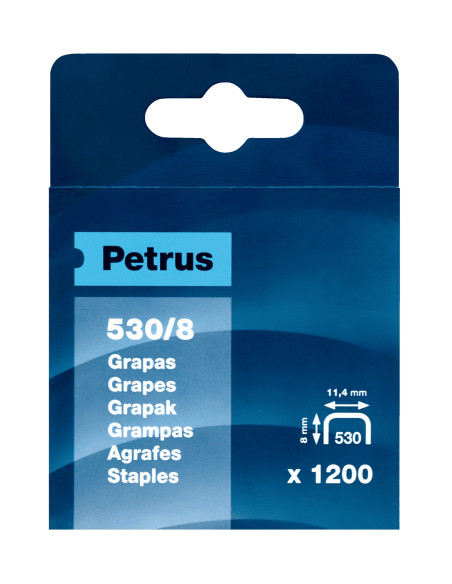Petrus 77514 grapa Paquete de grapas 1200 grapas