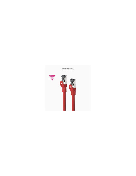 Nanocable Cable de Red Latiguillo Cat.8.1 2GHz LSZH SSTP AWG26, Rojo,
